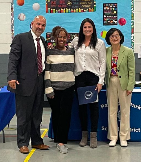  Ms. Dellosa named PPHS teacher of the Year at May's BOE meeting